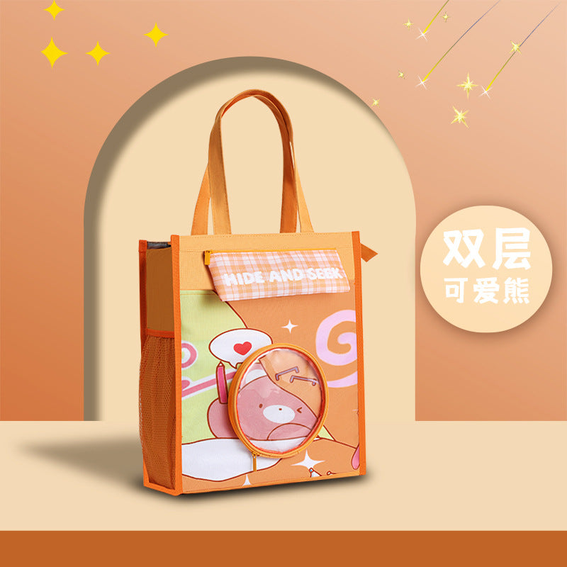 MOKA圆窗PVC笔袋学生补习袋笔袋铅笔盒创意帆布购物袋MOKA Round Window PVC Pencil Case, Student Study Bag, Pencil Case, Creative Canvas Shopping Bag