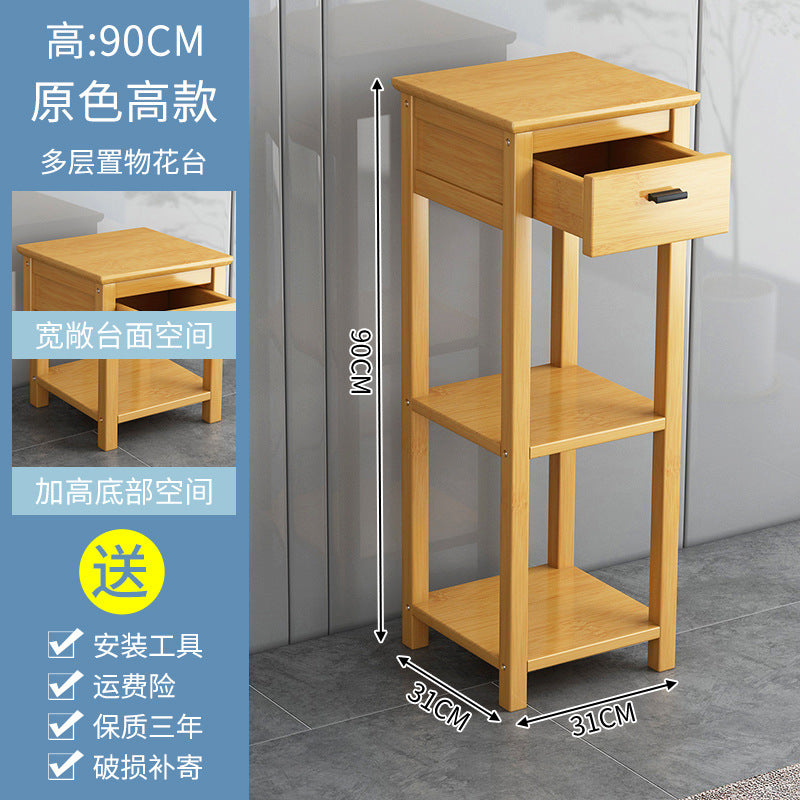 沙发边几小茶几实木客厅茶水柜家用卧室床头柜现代简约收纳置物架Sofa side table, small coffee table, solid wood living room tea cabinet, home bedroom bedside table, modern minimalist storage unit