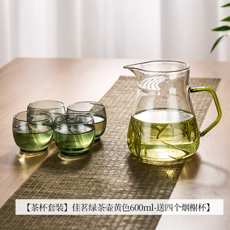 捷安玺茶水分离泡茶壶耐高温煮茶壶家用烧水壶高硼硅玻璃滤茶水壶Tea-Water Separation Teapot, Heat-Resistant Tea Kettle, Household Kettle, High-Borosilicate Glass Tea Strainer Kettle