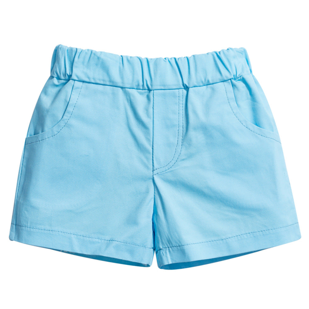 男宝宝童装批发复活节彩蛋节日男童短袖短裤多件套Wholesale Boys' Clothing: Easter Egg-Themed Festive Short-Sleeve Shirts and Shorts Sets