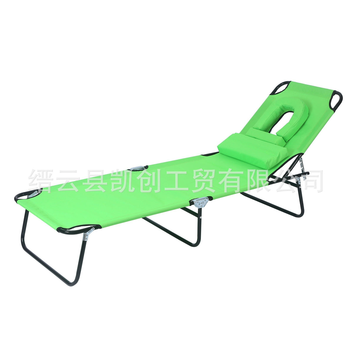 户外三折按摩躺床阳台休闲室外庭院躺床折叠沙滩床Outdoor Three-Fold Massage Lounger, Balcony Leisure, Outdoor Garden Lounger, Folding Beach Bed