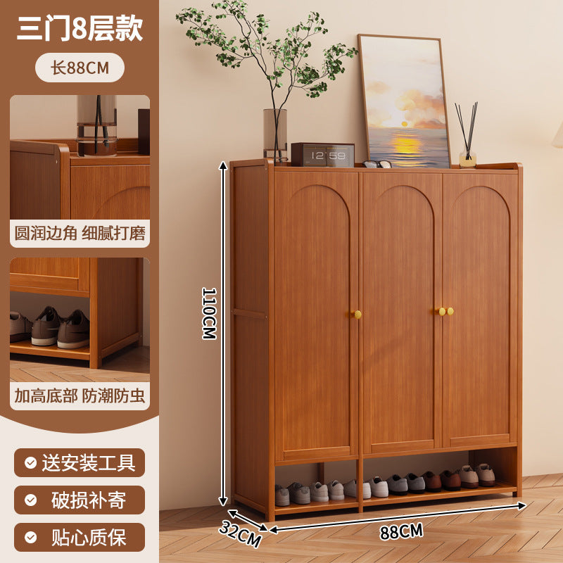 鞋柜家用门口一体多层简易玄关收纳置物架轻奢家居大容量防尘鞋架Shoe Cabinet: Simple, Multi-Tiered All-in-One Entryway Storage Unit for the Home – Light Luxury Style, Large Capacity, Dust-Proof Shoe Rack