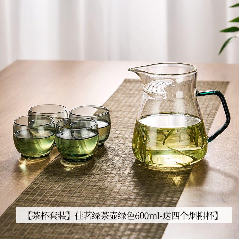 捷安玺茶水分离泡茶壶耐高温煮茶壶家用烧水壶高硼硅玻璃滤茶水壶Tea-Water Separation Teapot, Heat-Resistant Tea Kettle, Household Kettle, High-Borosilicate Glass Tea Strainer Kettle