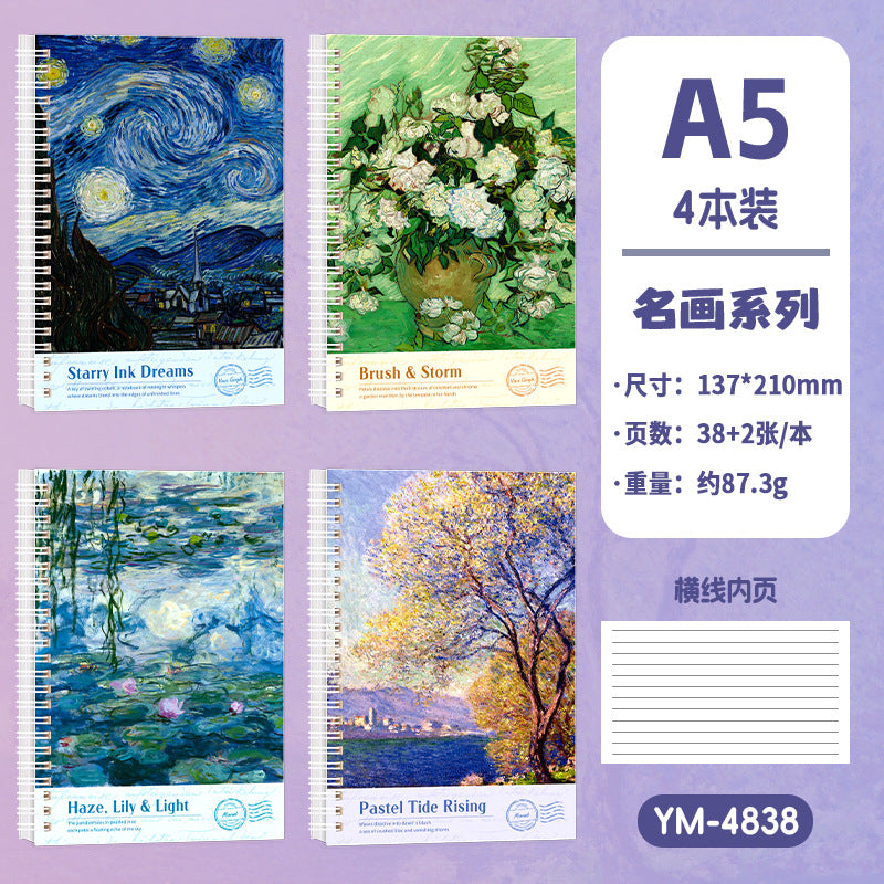卡通线圈本A5笔记本学生本子高颜值办公文化日记本卡皮巴拉作业本 Cartoon Spiral-Bound A5 Notebook, Student Notebook, Stylish Office & Cultural Diary, Capybara-Themed Homework Notebook