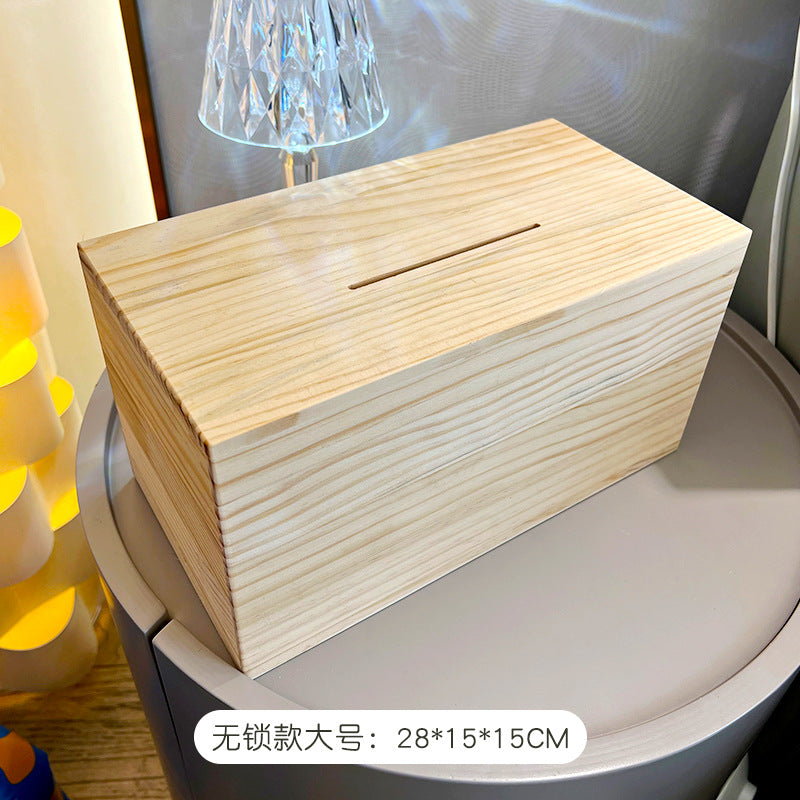 存钱罐储蓄罐密码锁箱木质加厚家用可存可取或存不取儿童跨境松木Piggy bank, savings box, combination lock, wooden, reinforced, for home use, with options to deposit and withdraw or deposit only, for children, cross-border, pine wood