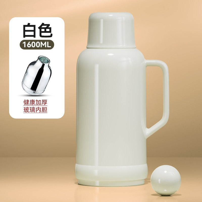 冬季玻璃内胆保温壶宿舍学生大容量热水壶家用热水瓶办公室小暖壶Winter-Ready Glass-Lined Insulated Kettle for Dorm Students, Large-Capacity Hot Water Kettle, Household Thermos, Office Mini Kettle