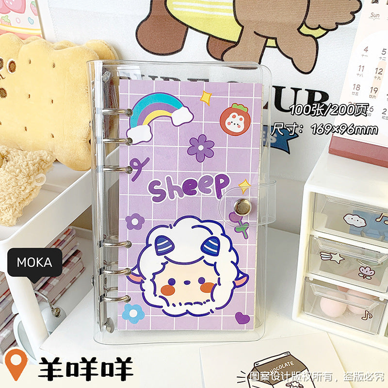 MOKA少女心手账本套装素材大礼包高颜值活页线圈本学生女生笔记本MOKA Girly Planner Set: A Huge Bundle of Materials—Stylish Spiral-Bound Notebook for Students and Girls