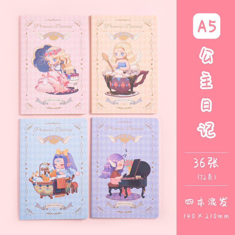 魔卡文化创意A5车线本可爱卡通图案笔记本学生学习文具手帐MoKa Cultural & Creative A5 Stitched Notebook with Cute Cartoon Designs—Student Study Stationery and Planner