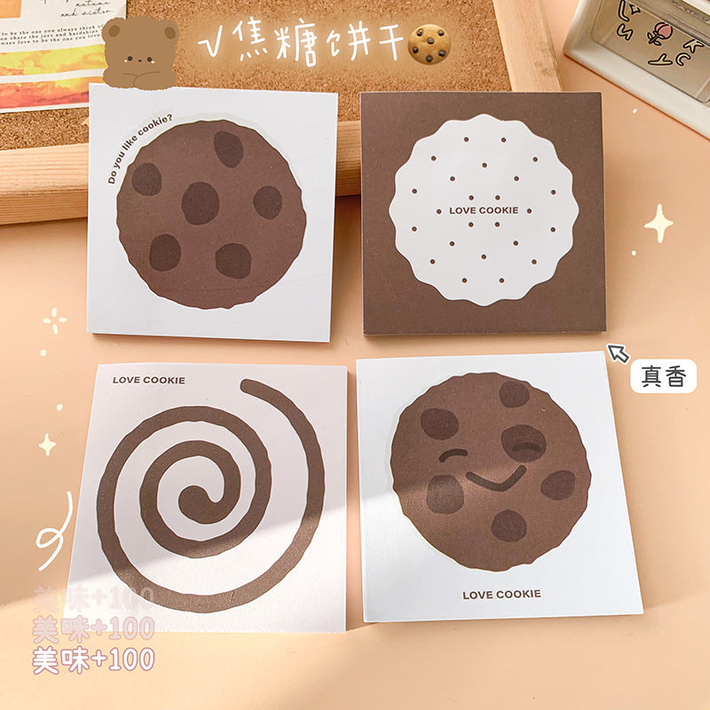 魔卡爱心卡通风景图案便签本学生手账留言纸随手撕便利贴Magic Card Cute Cartoon Scenery Pattern Sticky Note Pad, Student Planner, Note Paper, Tear-Off Sticky Notes