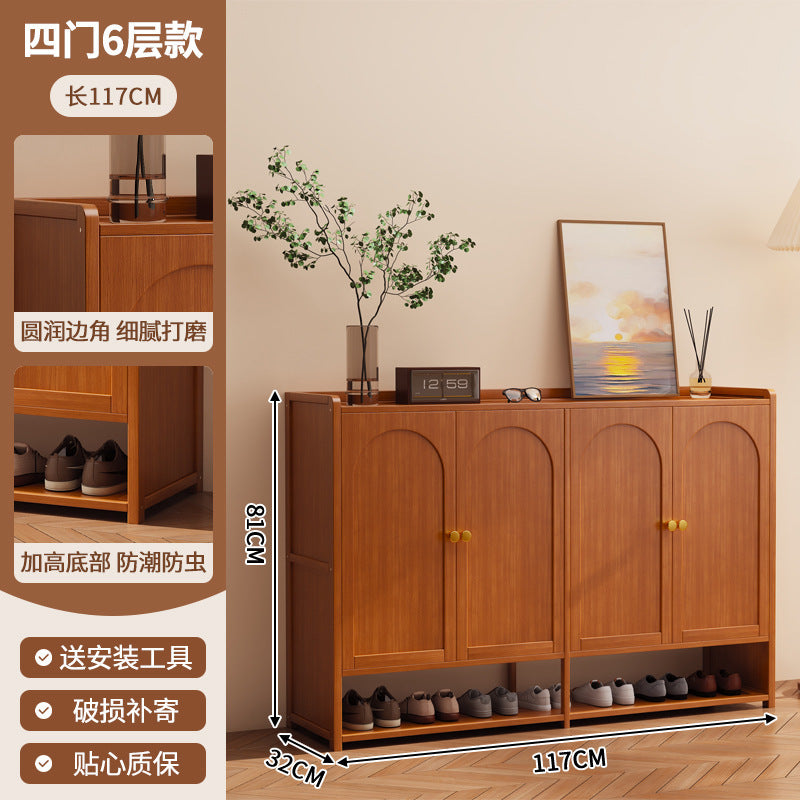 鞋柜家用门口一体多层简易玄关收纳置物架轻奢家居大容量防尘鞋架Shoe Cabinet: Simple, Multi-Tiered All-in-One Entryway Storage Unit for the Home – Light Luxury Style, Large Capacity, Dust-Proof Shoe Rack