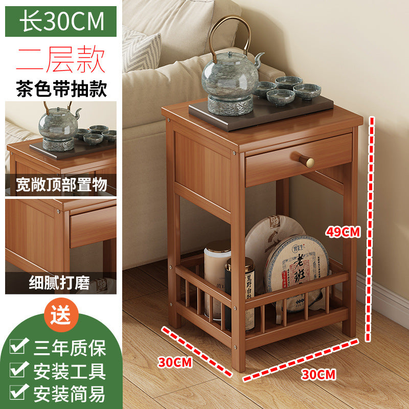 简易小茶几柜小桌子茶水间移动茶台客厅家用茶杯具泡茶桌简约现代Simple small tea cabinet, small table, tea corner, portable tea stand, living room, home use, teacup set, tea-making table, minimalist and modern