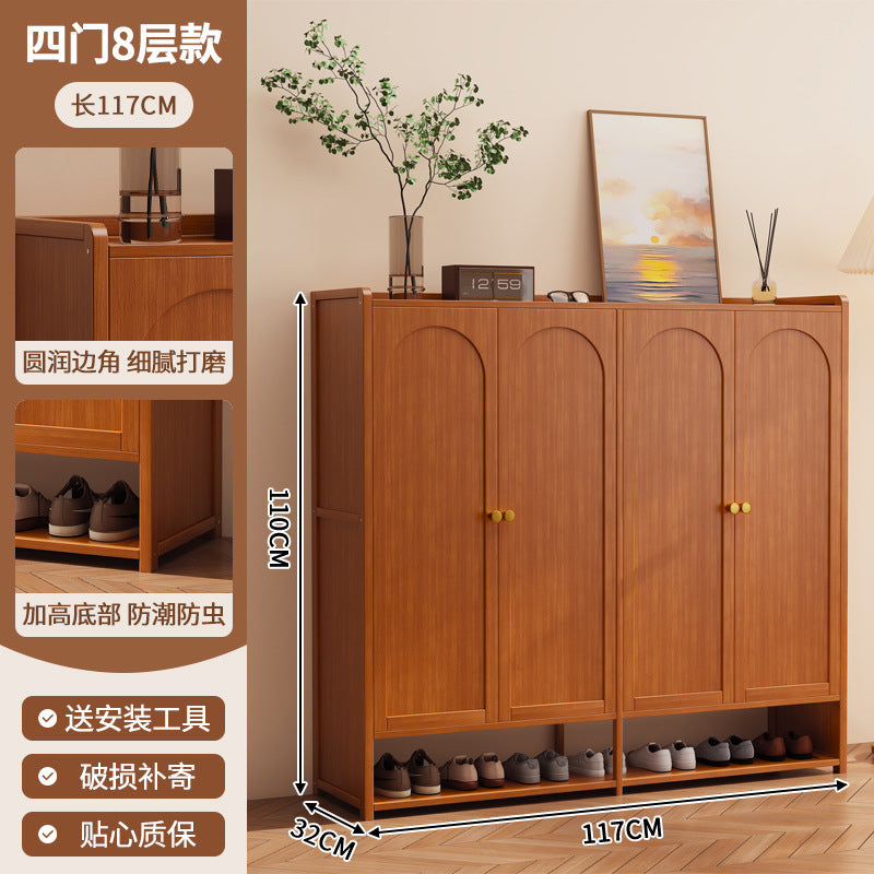 鞋柜家用门口一体多层简易玄关收纳置物架轻奢家居大容量防尘鞋架Shoe Cabinet: Simple, Multi-Tiered All-in-One Entryway Storage Unit for the Home – Light Luxury Style, Large Capacity, Dust-Proof Shoe Rack