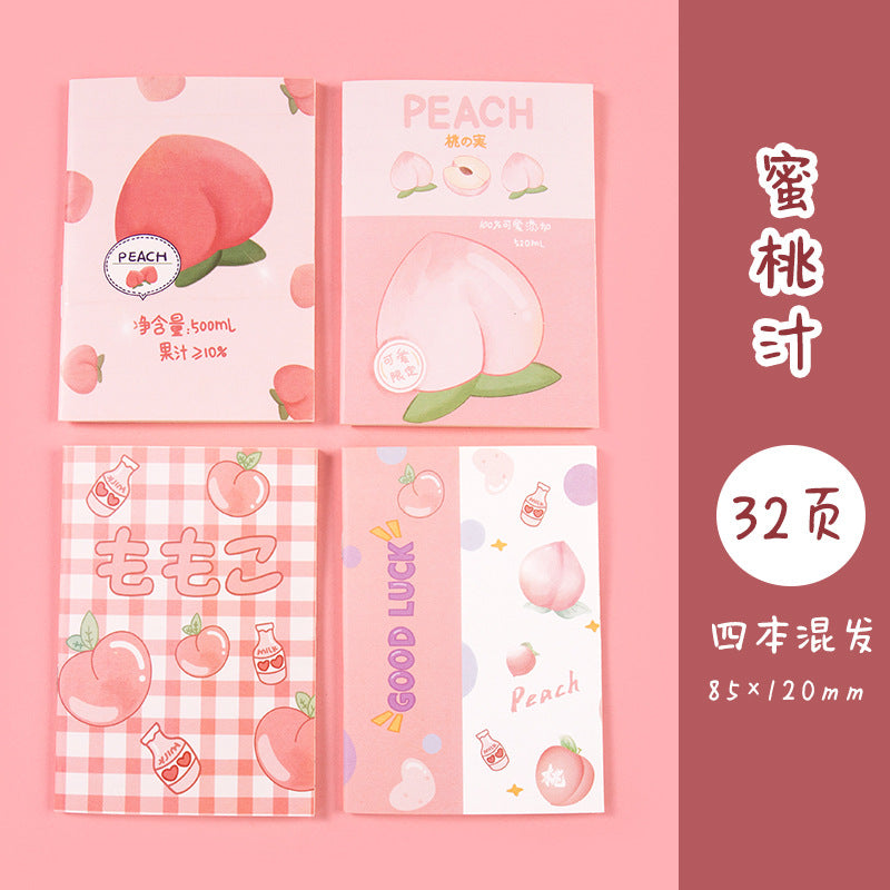 32P韩版可爱迷你记事本卡通动物圣诞款口袋笔记小本子小礼物奖品 32-Page Cute Mini Notebook: Cartoon Animals Christmas Edition—Pocket-Sized Notebook, Small Gift, or Prize