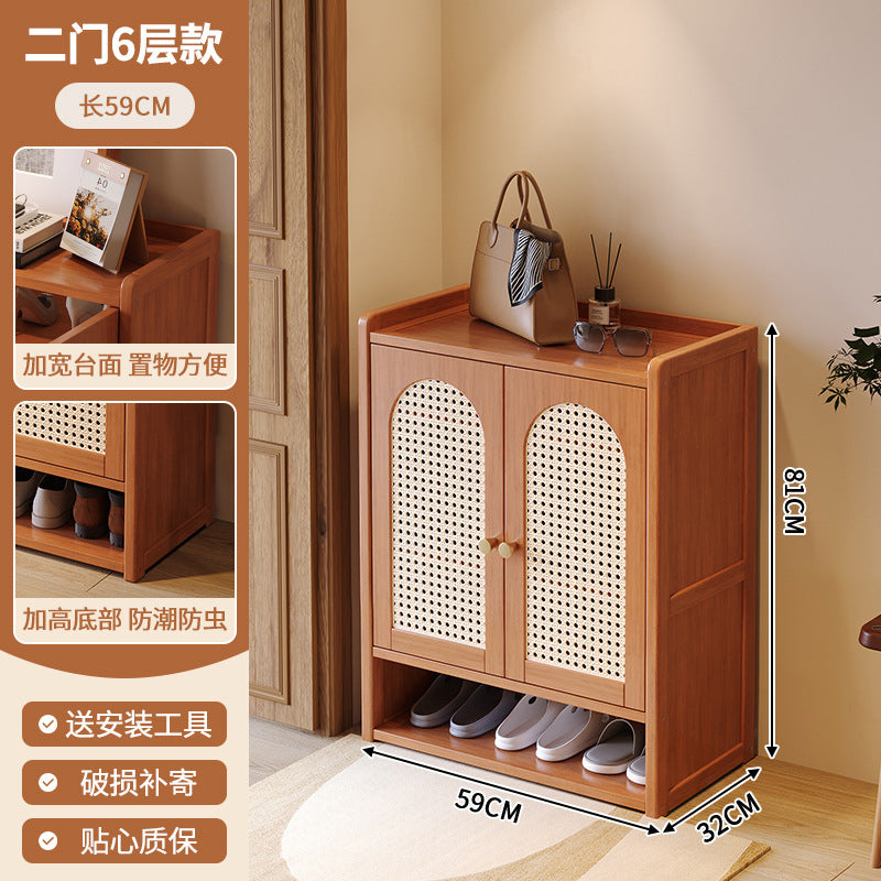 鞋柜家用门口一体多层简易玄关收纳置物架轻奢家居大容量防尘鞋架Shoe Cabinet: Simple, Multi-Tiered All-in-One Entryway Storage Unit for the Home – Light Luxury Style, Large Capacity, Dust-Proof Shoe Rack