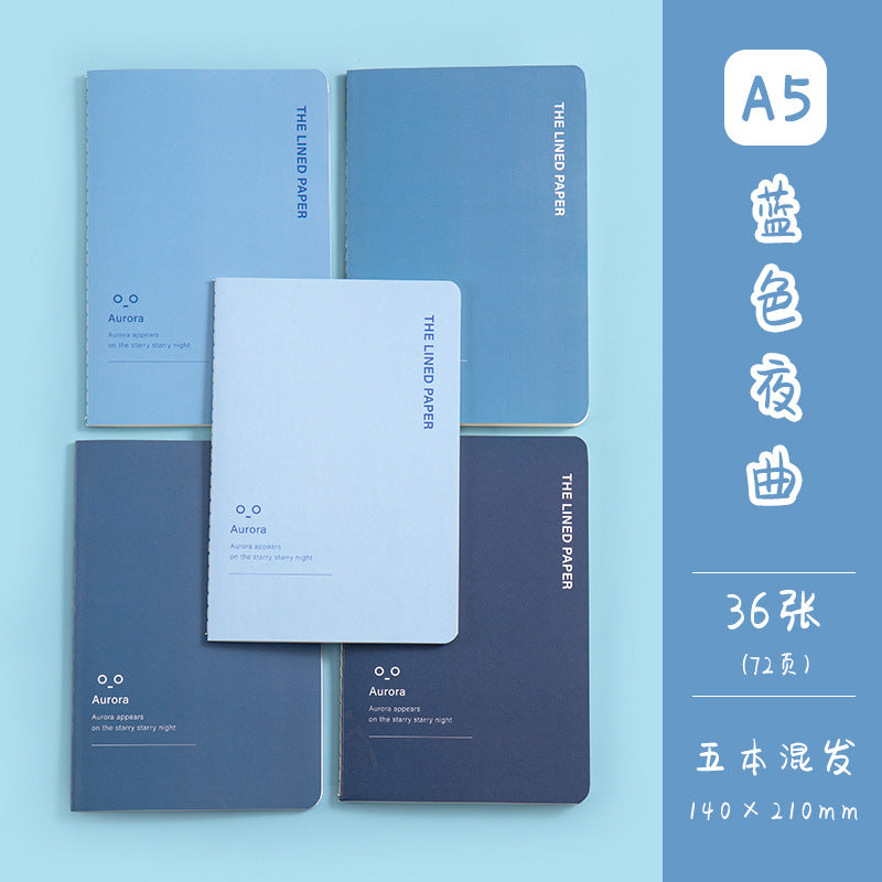魔卡文化创意A5车线本可爱卡通图案笔记本学生学习文具手帐MoKa Cultural & Creative A5 Stitched Notebook with Cute Cartoon Designs—Student Study Stationery and Planner