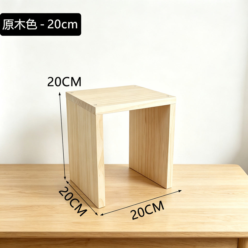 20cm宽实木多层阶梯置物架花盆绿植小花架名酒收纳陈列架展示架20cm-wide solid wood multi-tiered stepped shelving unit; plant pot and houseplant stand; fine wine storage and display rack