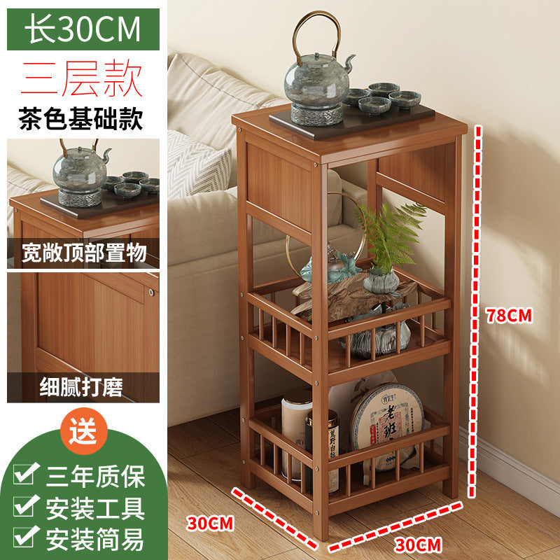 简易小茶几柜小桌子茶水间移动茶台客厅家用茶杯具泡茶桌简约现代Simple small tea cabinet, small table, tea corner, portable tea stand, living room, home use, teacup set, tea-making table, minimalist and modern