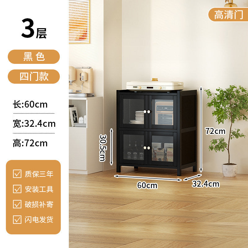 餐边柜靠墙一体储物柜中古风多功能茶水柜客厅Wall-mounted sideboard with integrated storage unit – vintage-style multifunctional tea cabinet for the living room