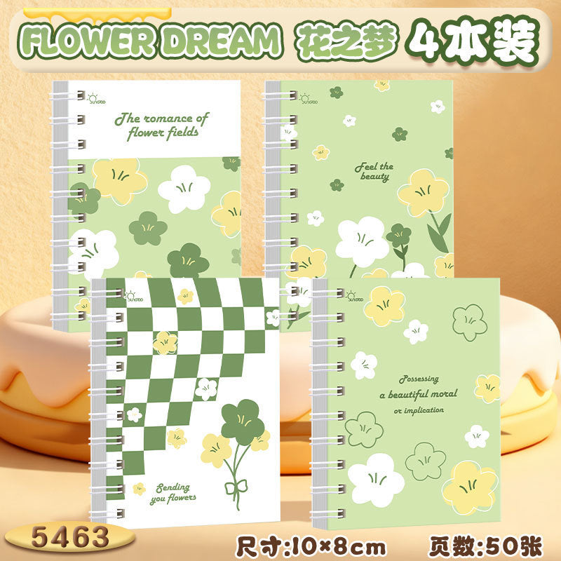 可爱多用途A7线圈本高颜值笔记本子ins初高中学生横线记事本Cute, Multi-Purpose A7 Spiral-Bound Notebook: Stylish Notebook for Middle and High School Students with Ruled Pages