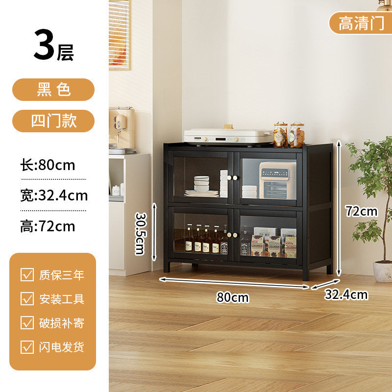 餐边柜靠墙一体储物柜中古风多功能茶水柜客厅Wall-mounted sideboard with integrated storage unit – vintage-style multifunctional tea cabinet for the living room