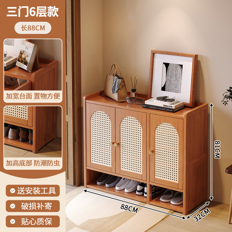 鞋柜家用门口一体多层简易玄关收纳置物架轻奢家居大容量防尘鞋架Shoe Cabinet: Simple, Multi-Tiered All-in-One Entryway Storage Unit for the Home – Light Luxury Style, Large Capacity, Dust-Proof Shoe Rack