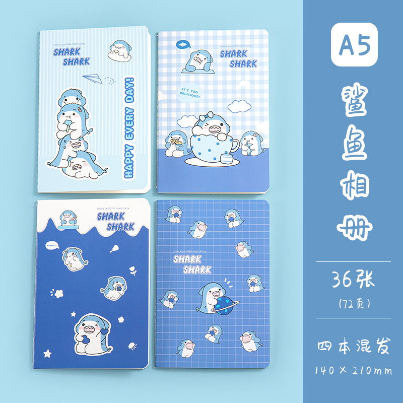 魔卡文化创意A5车线本可爱卡通图案笔记本学生学习文具手帐MoKa Cultural & Creative A5 Stitched Notebook with Cute Cartoon Designs—Student Study Stationery and Planner