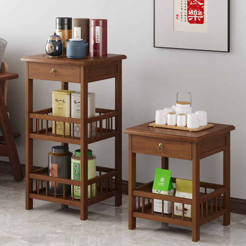 茶架子置物架多层茶叶收纳架茶水柜茶室靠墙茶柜茶叶架Tea rack, storage unit, multi-tier tea storage rack, tea cabinet, wall-mounted tea cabinet for the tea room, tea shelf