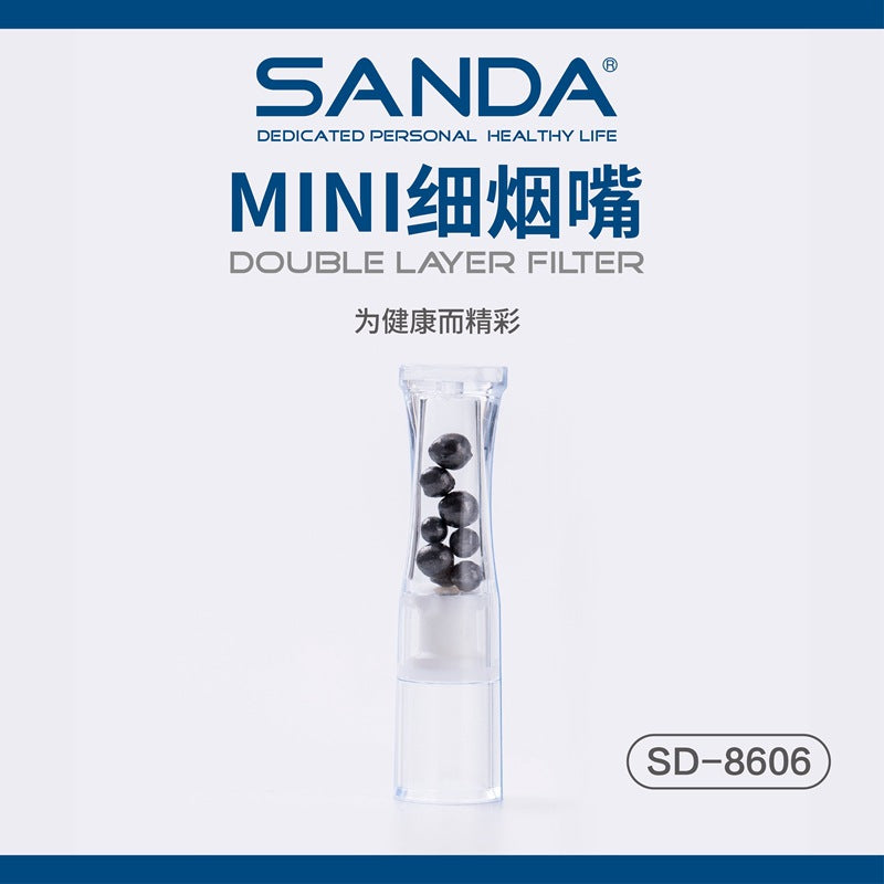 一次性烟嘴过滤器男士双重细支香烟过滤嘴正品小盒10支Disposable Cigarette Filters – Men’s Double-Filtered Slim Cigarettes, Genuine, Small Pack of 10