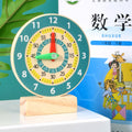 木博士儿童时钟教具木质时钟年级学生数学课本教具益智钟表模型Dr Mu’s Children’s Clock Teaching Aid – Wooden Clock for Primary School Pupils – Maths Textbook Teaching Aid – Educational Clock Model