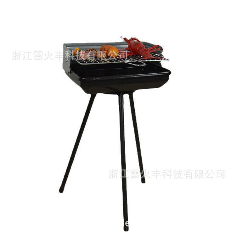 现货批发户外折叠烧烤架DS-16木炭家用烧烤炉简易bbq烧烤烤架厂家Wholesale Outdoor Folding Barbecue Grill DS-16: Charcoal-Fired Domestic Barbecue, Simple BBQ Grill – Manufacturer