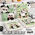 侧翻卡通线圈本小学生熊猫笔记本口袋记事本高颜值便携日记本Flip-Open Cartoon Spiral-Bound Notebook for Elementary School Students: Panda-Themed Pocket Notepad—Stylish and Portable Diary