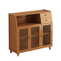 收纳柜原木风餐边柜靠墙一体储物柜子酒柜客厅家具Storage cabinet, rustic-style sideboard, wall-mounted integrated storage unit, wine cabinet, living room furniture