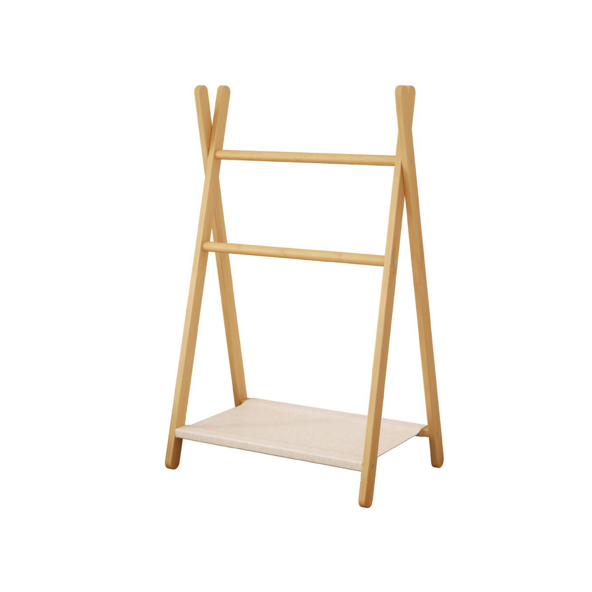 晾衣架交叉毛巾架落地折叠阳台晾被小型简易伸缩晒衣架子Clothes drying rack, cross-shaped towel rack, freestanding folding balcony quilt drying rack, small and simple telescopic clothes drying rack