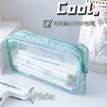 MOKA网格透明笔袋大容量学生男孩女孩考试用ins高颜值小清新笔盒MOKA Mesh Transparent Pencil Case: Large Capacity, Stylish and Fresh-Looking Pencil Case for Boys and Girls for Exams