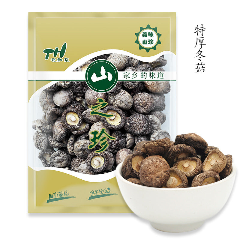 天和泉 龙泉厚冬菇   干香菇  200g 食用菌干货Tianhequan Longquan Thick Winter Mushrooms   Dried Shiitake Mushrooms   200g Dried Edible Fungi