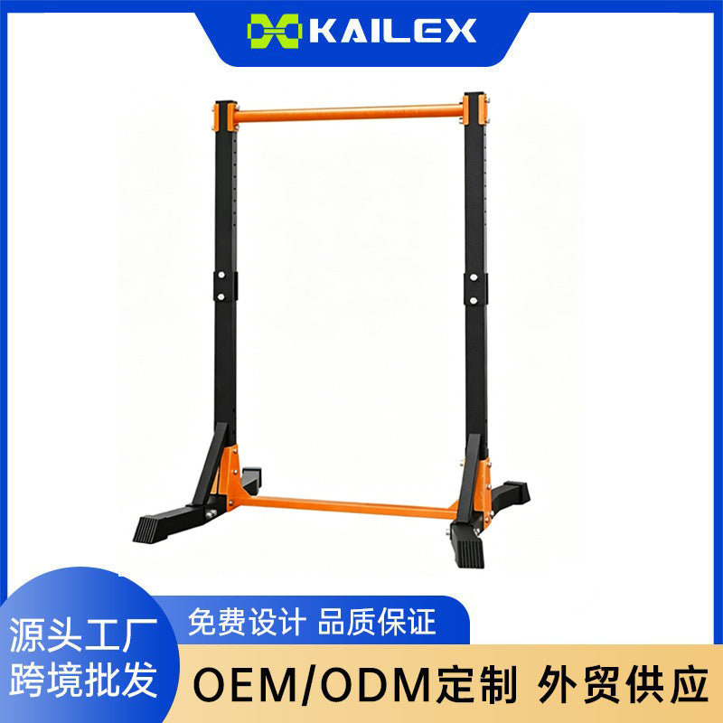 跨境热销单杠家用室内成人引体向上器橙色单双杠落地庭健身器材Best-selling cross-border home-use indoor pull-up bar for adults – orange single and double bar floor-standing home gym equipment