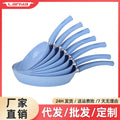 仿压铸平底锅麦饭石不沾小炒锅家用牛排煎锅平底锅批发Wholesale of die-cast-style flat-bottomed pans, maifanshi non-stick stir-fry pans, and steak pans for home use