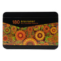 180色铁盒装油性彩色铅笔可定制木免削盒装铅笔180-colour oil-based coloured pencils in a tin; customisable wooden, self-sharpening pencils in a box