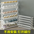 免安装折叠鞋架楠竹家用多层置物架简易家具室内收纳架装饰展示架Installation-free folding shoe rack; nanmu bamboo multi-tiered home storage rack; simple furniture; indoor storage rack; decorative display rack