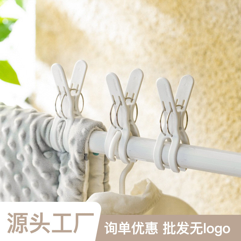 夹子晾衣夹防风夹子衣服晾晒夹子固定晾衣架大号袜子夹晒被子神器Clothes pegs, wind-resistant pegs, clothes drying pegs, pegs for securing clotheslines, large sock pegs, the ultimate tool for drying duvets