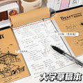 自带撕线100张草稿纸学生草稿本空白学习演算纸大本子Large Student Scratch Pad with 100 Sheets of Blank Draft Paper, Pre-perforated for Easy Tearing—Perfect for Studying and Math Problems