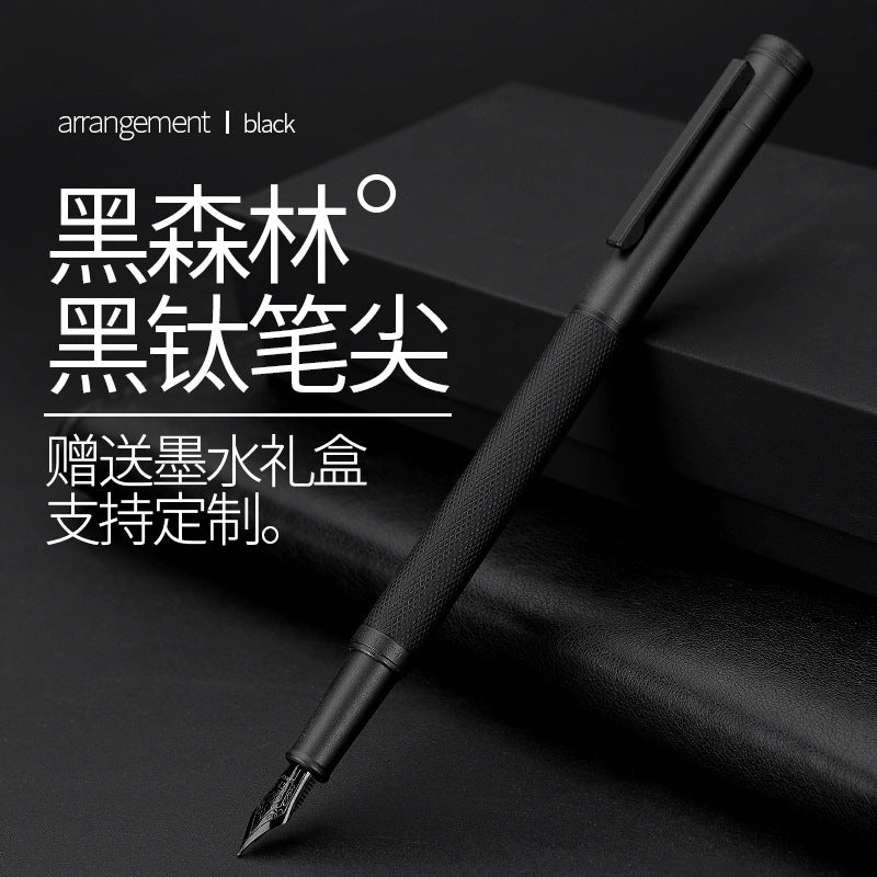 工厂批发弘典钢笔礼品笔商务礼盒装金属笔定制logo刻字黑森林1850Factory wholesale: Hongdian fountain pens, gift pens, business gift sets, metal pens, customised with logo engraving, Black Forest 1850