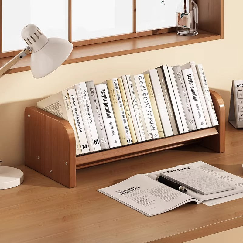 桌面书架置物架桌上学生书桌小型飘窗书台书本收纳立式架子简易Desk bookshelf, storage rack, small student desk, bay window desk, book storage, upright rack, simple