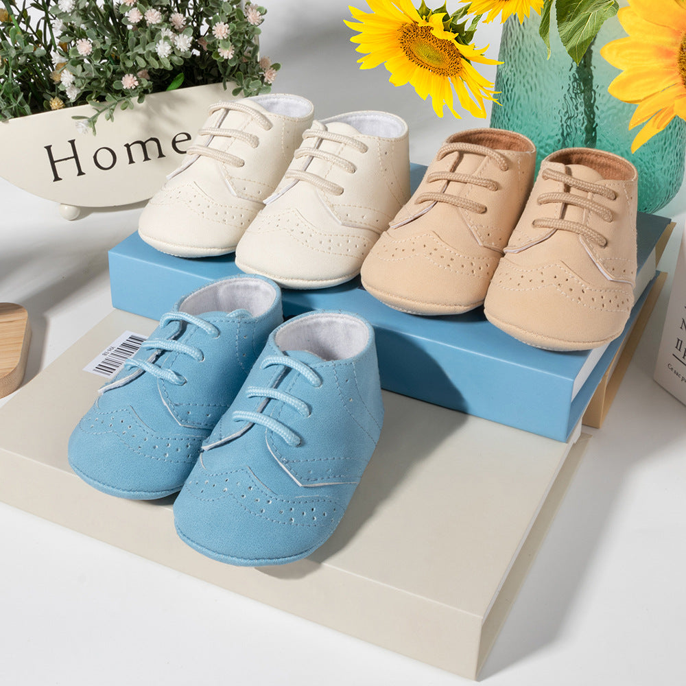 春秋英伦风宝宝学步鞋软底防滑婴儿鞋Spring/Summer British-Style Baby First Steps Shoes—Soft-Soled, Non-Slip Infant Shoes