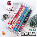 圣诞按动中性笔学生黑笔圣诞节刷题笔礼品儿童礼物文具Christmas Push-Button Ballpoint Pen for Students, Black Ink, Christmas Practice Pen, Gift for Kids, Stationery
