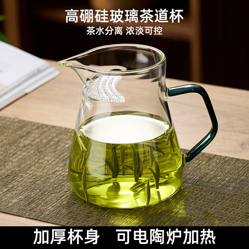 捷安玺茶水分离泡茶壶耐高温煮茶壶家用烧水壶高硼硅玻璃滤茶水壶Tea-Water Separation Teapot, Heat-Resistant Tea Kettle, Household Kettle, High-Borosilicate Glass Tea Strainer Kettle