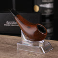 102耐用胶木鸡腿斗小过滤烟斗 黑色礼盒装送配件102 Durable Bakelite Chicken-Leg-Shaped Small Filter Pipe, Black Gift Box with Accessories Included