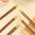 家逸天然实木筷鸡翅木大展鸿兔木筷 KAYI Natural Solid Wood Chopsticks "Great Leap of the Rabbit" Wooden Chopsticks Gift Set(5 Pairs)
