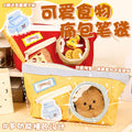吧唧食物痛包笔袋创意高颜值学生大容量多功能文具袋学习收纳笔袋“Munch” Food-Themed Cute Pencil Case: Creative, Stylish, Large-Capacity, Multifunctional Student Stationery Pouch for Study and Organization