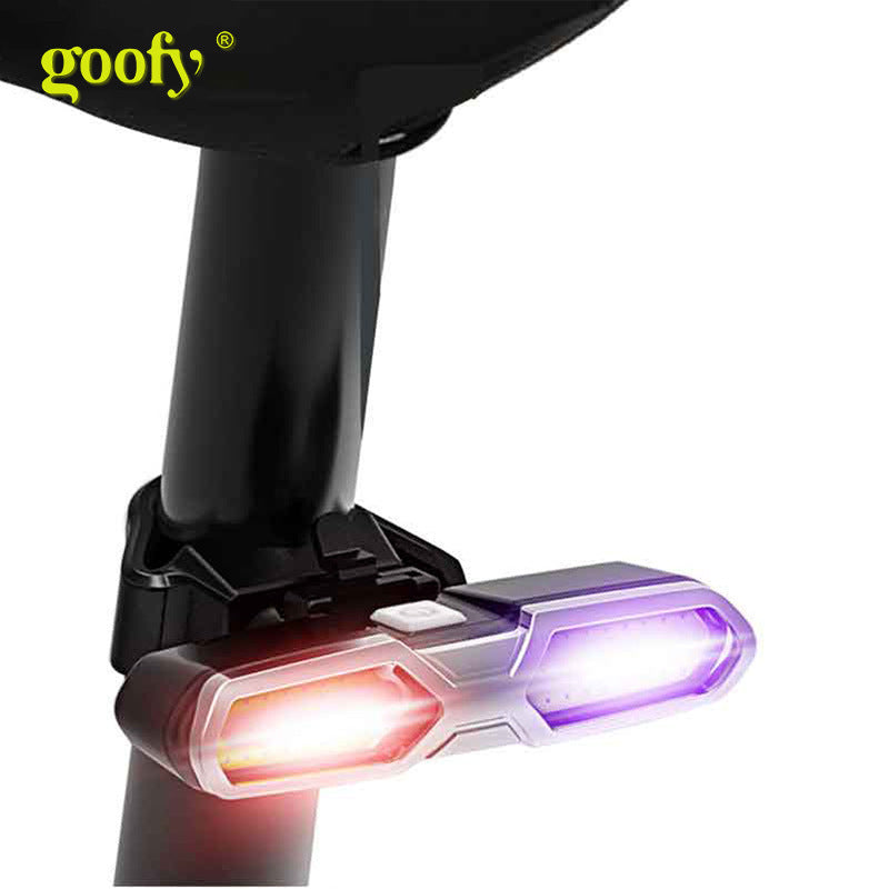 新款三色自行车尾灯 COB闪烁警示安全灯 USB背包灯New Three-Colour Bicycle Tail Light: COB Flashing Safety Light, USB Rucksack Light